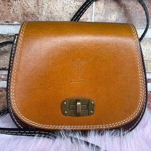 Vera Pelle multi-tone Leather Crossbody Bag